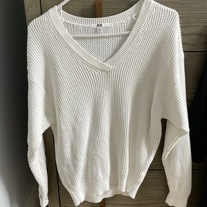 Uniqlo cotton waffle v neck